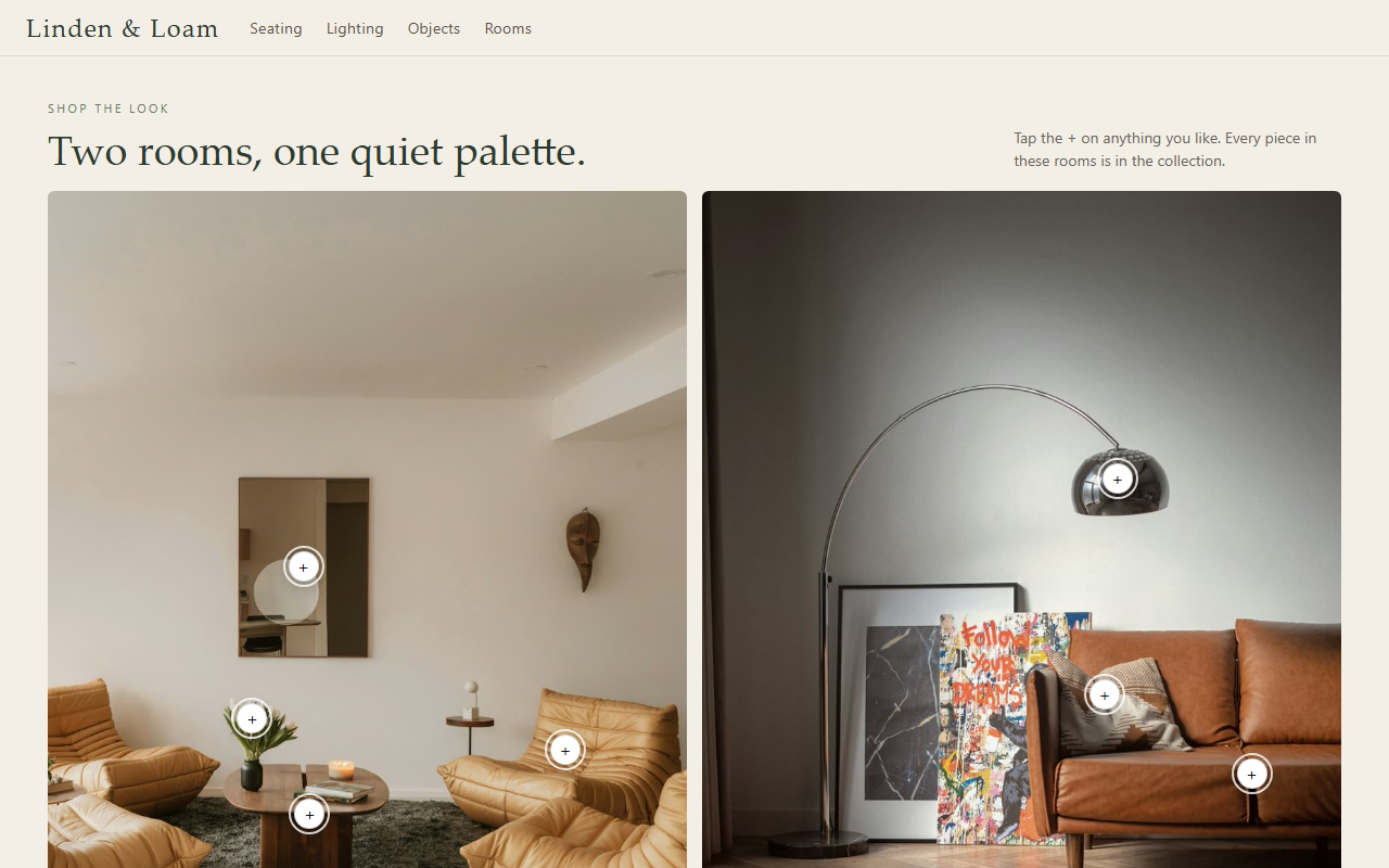Lookbook running in its live demo